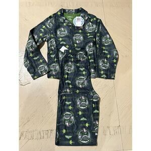 BUZZ LIGHTYEAR Blue Polyester Flannel 2 Piece Pajama Set NWT DisneySize 10